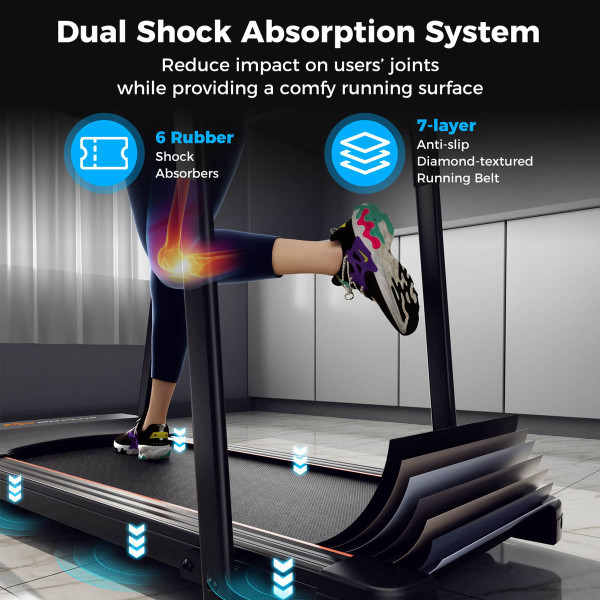 2.5 HP  Walking Treadmill with  Long Handrails product image