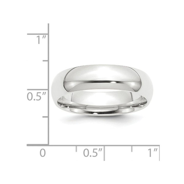 Men's Platinum Comfort Fit 6mm Wedding Band Ring product image