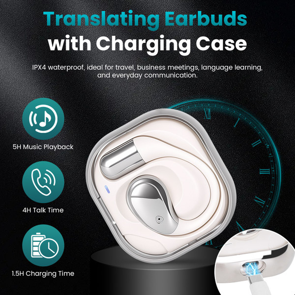 Wireless Open-Ear AI Translation Earbuds product image