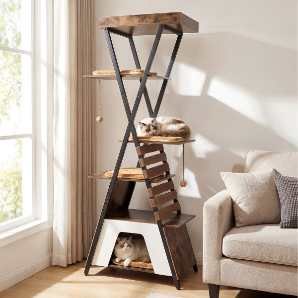 Wooden Multi-level Cat Tower product image