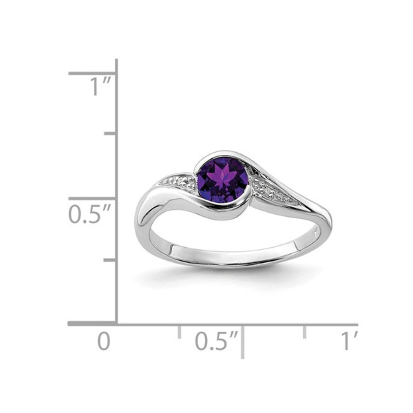 1/3 Carat (ctw) Amethyst Ring in Sterling Silver product image