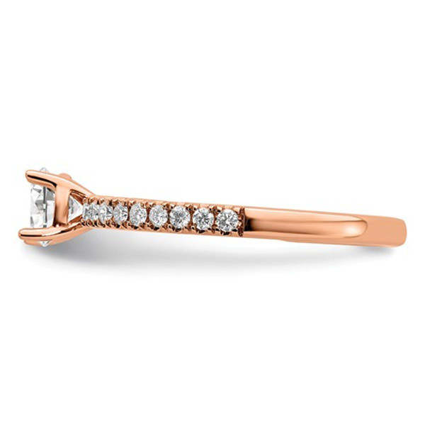 1/2 Carat Lab Grown Diamond Engagement Ring in 14K Rose Pink Gold product image