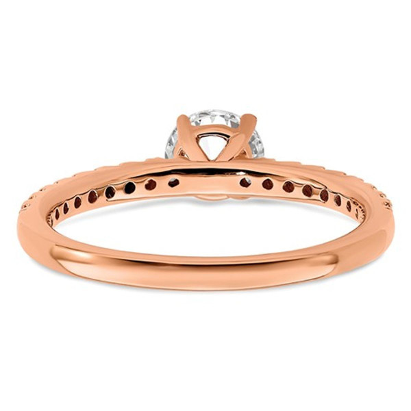 1/2 Carat Lab Grown Diamond Engagement Ring in 14K Rose Pink Gold product image