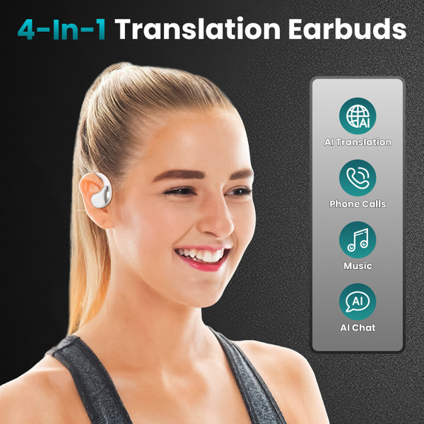 Wireless Open-Ear AI Translation Earbuds product image
