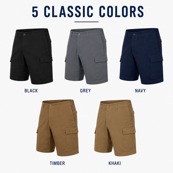 Men’s Super Stretch Cargo Shorts (3-Pack) product image