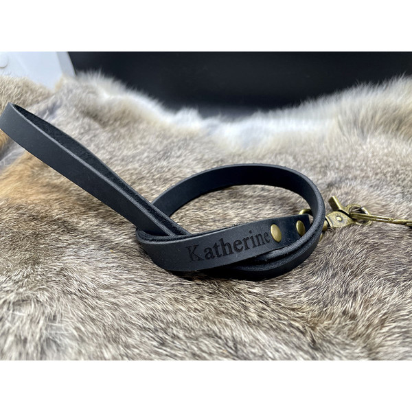 Personalized Leather Lanyard product image