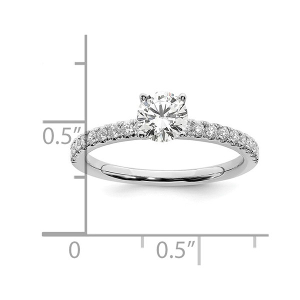 1/2 Carat Lab Grown Diamond Engagement Ring in 14K White Gold product image
