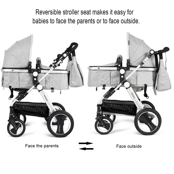 Folding Infant Baby Stroller with Adjustable Canopy product image