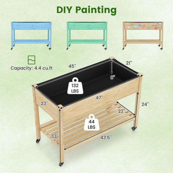 Wooden Raised Garden Bed (1- or 2-Pack) product image