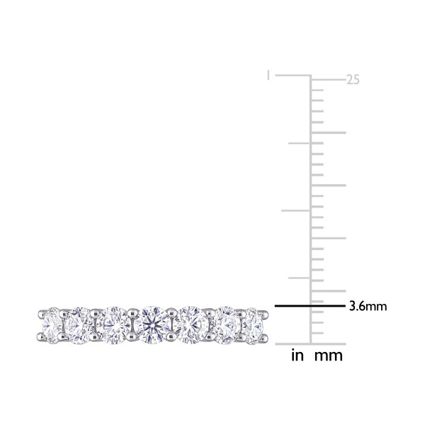 1.00 Carat (ctw) Lab-Created Moissanite Anniversary Band Ring in Sterling Silver product image