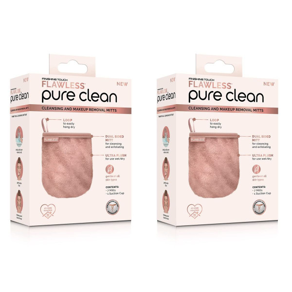Finishing Touch Flawless 7-Day Facial Cleansing Mitt (2-Pack) product image