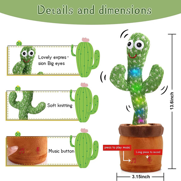 Bilingual Dancing Mimicking Cactus Toy product image