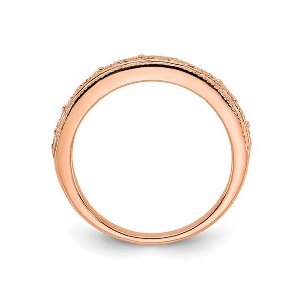 Ladies 14K Rose Pink Gold Wedding Band (Size 6) product image