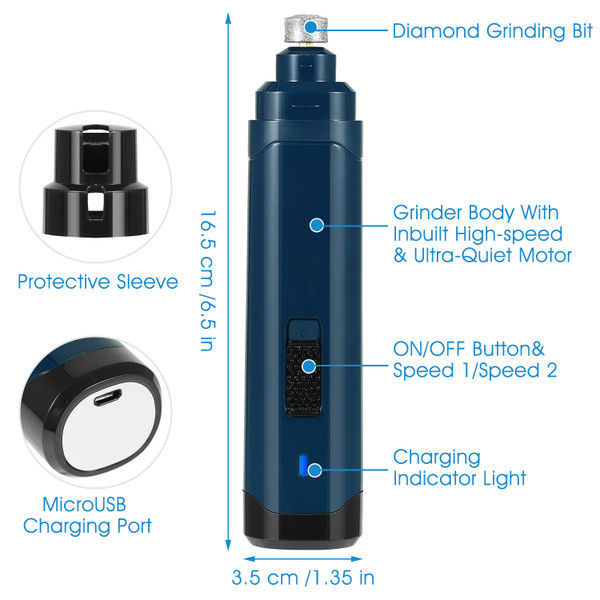 2-Speed Pet Nail Grinder product image