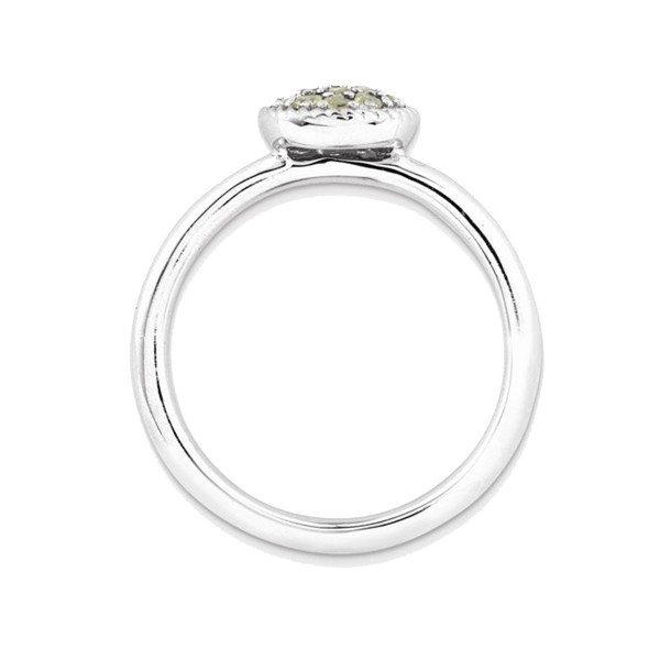 Ladies Natural Peridot Ring 1/5 Carat (ctw) in Sterling Silver product image