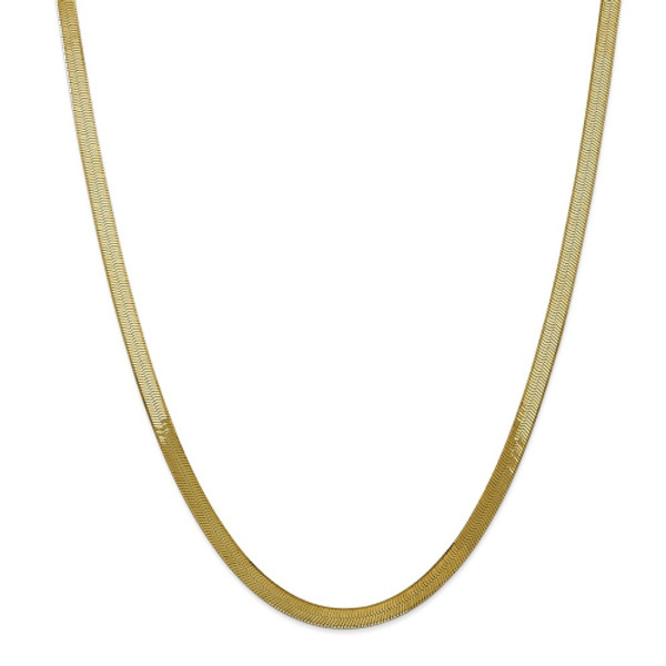 14K-Gold-Plated Flat Herringbone Chain product image