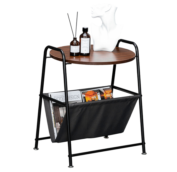 Trapezoidal Wrought Iron Side Table  product image
