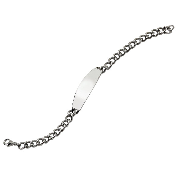 8.75" Men's ID Bracelet in Stainless Steel product image