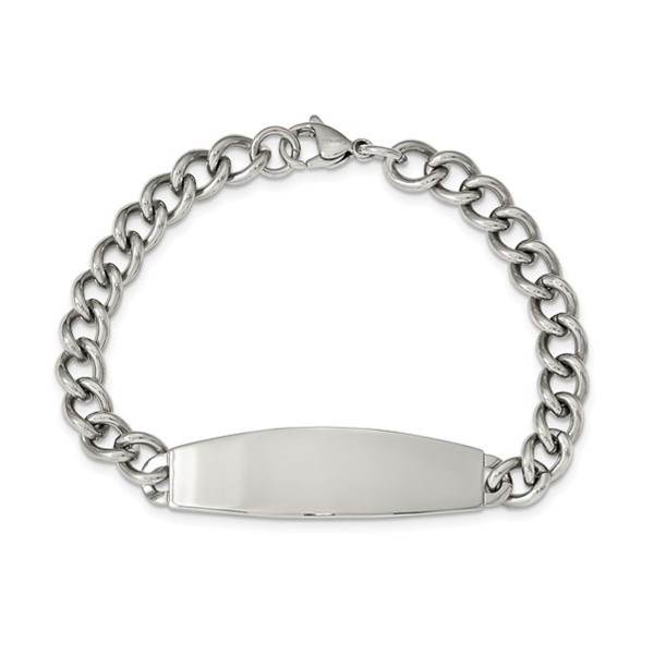 8.75" Men's ID Bracelet in Stainless Steel product image
