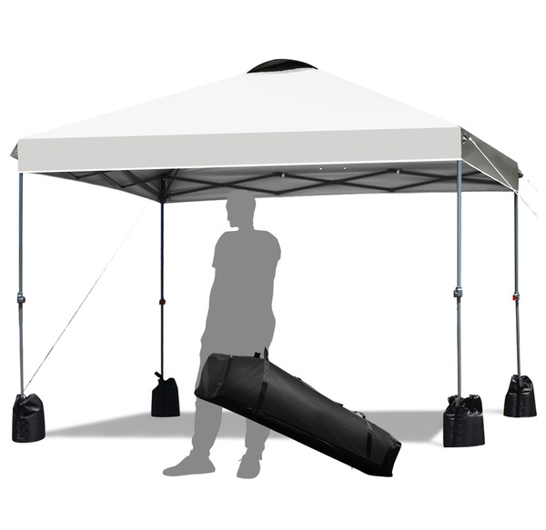 Pop Up 10' x 10' Canopy with Rolling Carry Bag and Sandbags product image