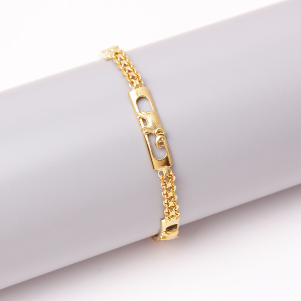 18K-Gold-Plated Lucky Bismark Elephant Anklet product image