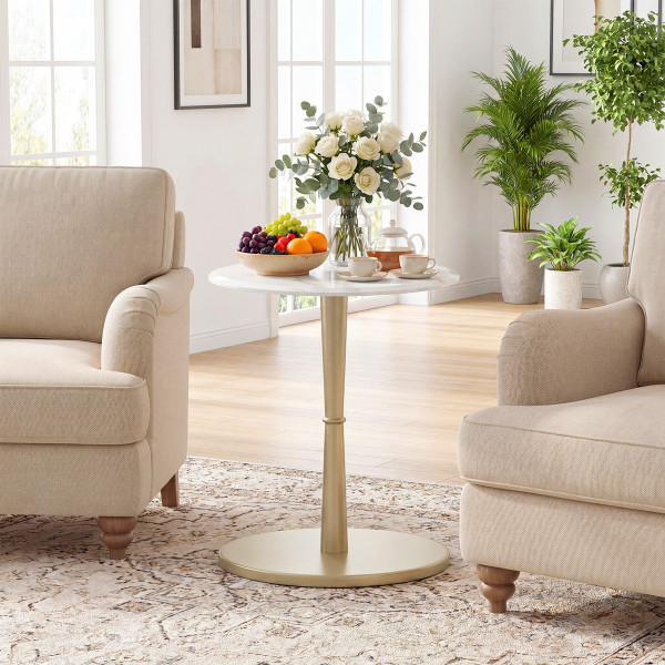 Round Marble Side Table (1- or 2-Pack) product image