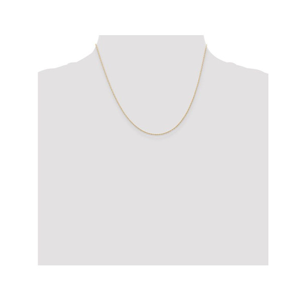 18" 14K Yellow Gold Cable Rope Chain (0.5mm) product image