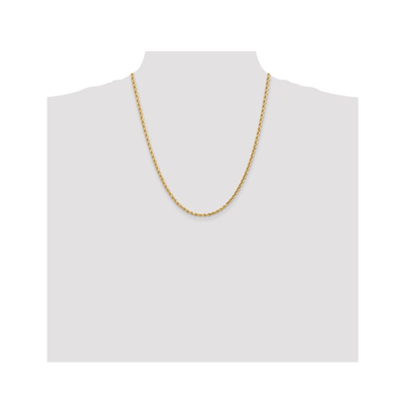 22" 14K Yellow Gold Diamond-Cut Rope Chain Necklace (3.00 mm) product image