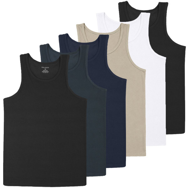 Men's Micro Waffle Knit Heavyweight Tank Top (6-Pack) product image