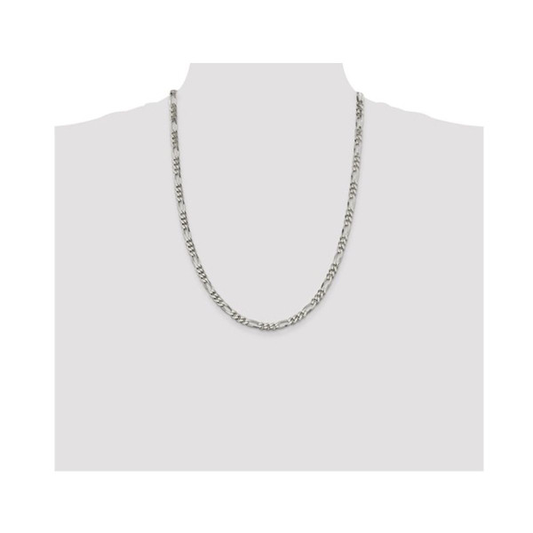 22" Sterling Silver Figaro Chain Necklace (4.50mm) product image