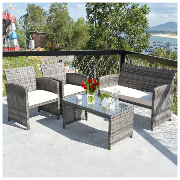 Patio Rattan Furniture Set (8 Pieces) product image