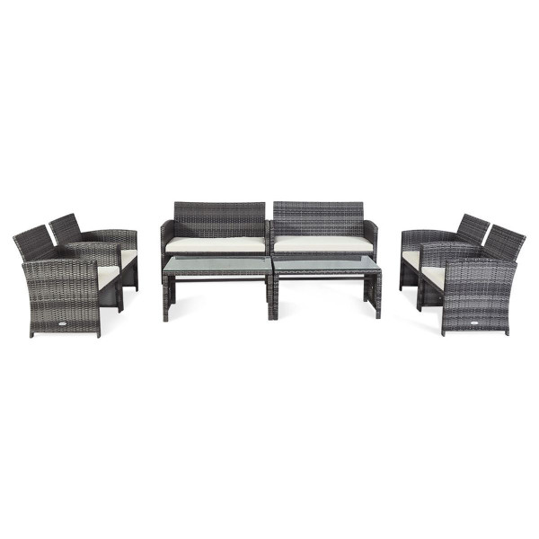 Patio Rattan Furniture Set (8 Pieces) product image