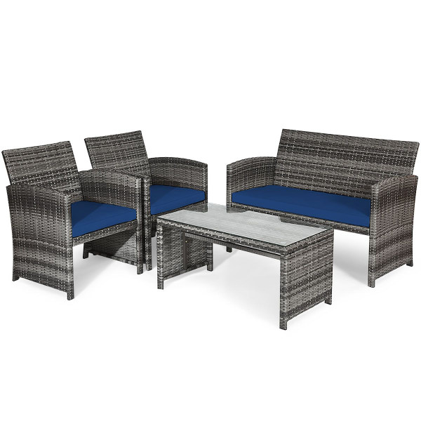 Patio Rattan Furniture Set (8 Pieces) product image