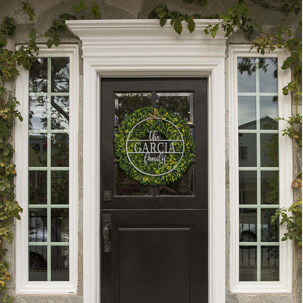 Personalized Circle Family Name Metal Sign product image