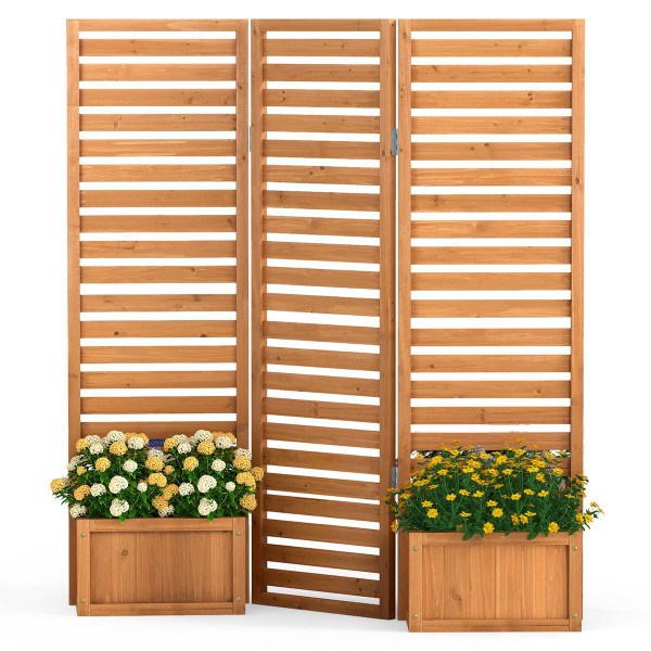Outdoor Privacy Screen with Planter Boxes product image