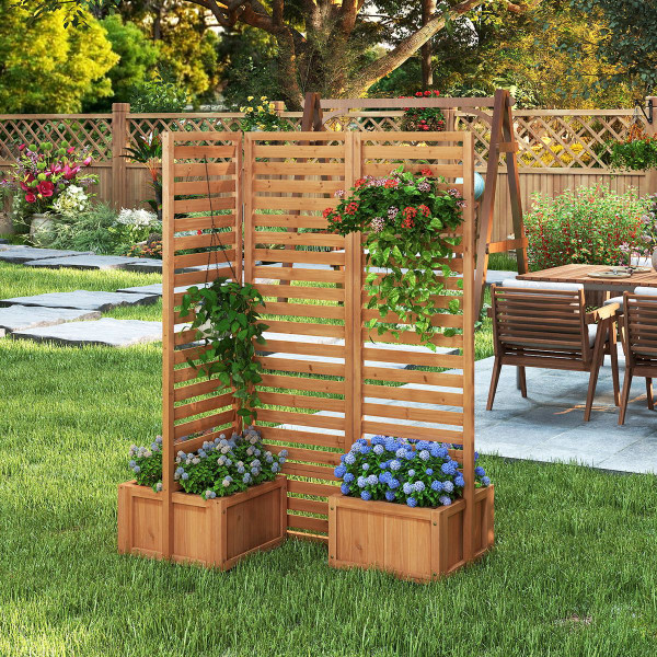 Outdoor Privacy Screen with Planter Boxes product image