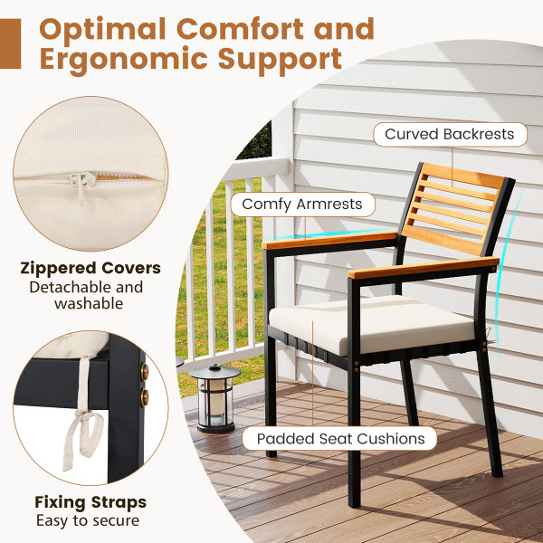 Stackable Patio Dining Chairs (Set of 6) product image