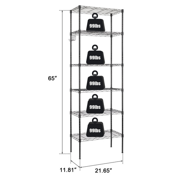 6-Tier Wire Shelves  product image