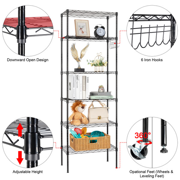 6-Tier Wire Shelves  product image