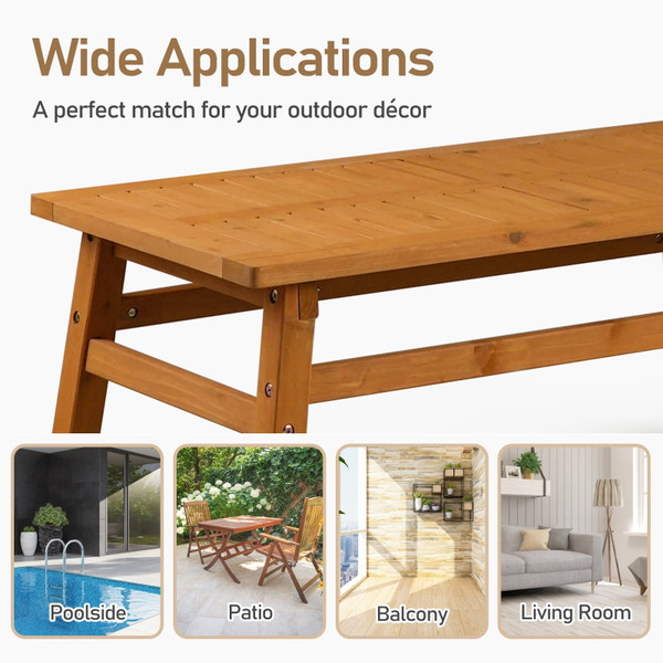 Outdoor Fir Wood Coffee Table product image