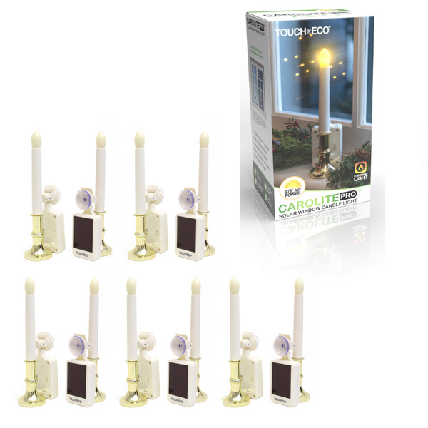 CAROLITE PRO™ Solar LED Flamelike Window Candle (2- to 10-Pack) product image