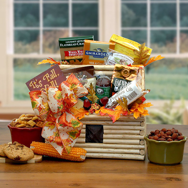 "It's Fall, Y'all" Fall Log Cabin Gift Basket product image