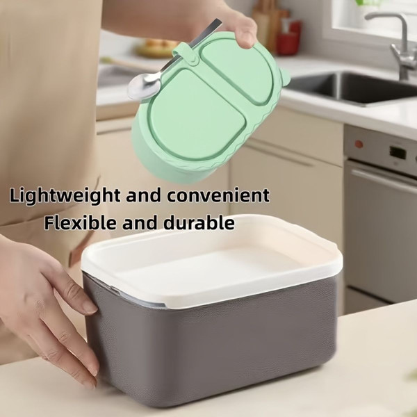 2-Compartment Portable Lunch Box product image