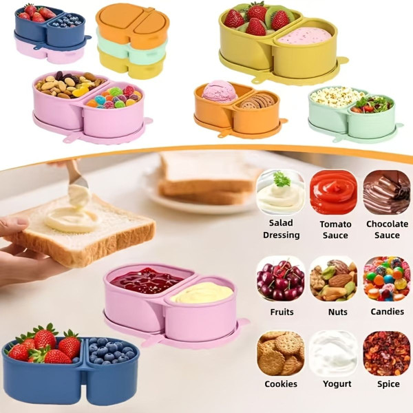 2-Compartment Portable Lunch Box product image