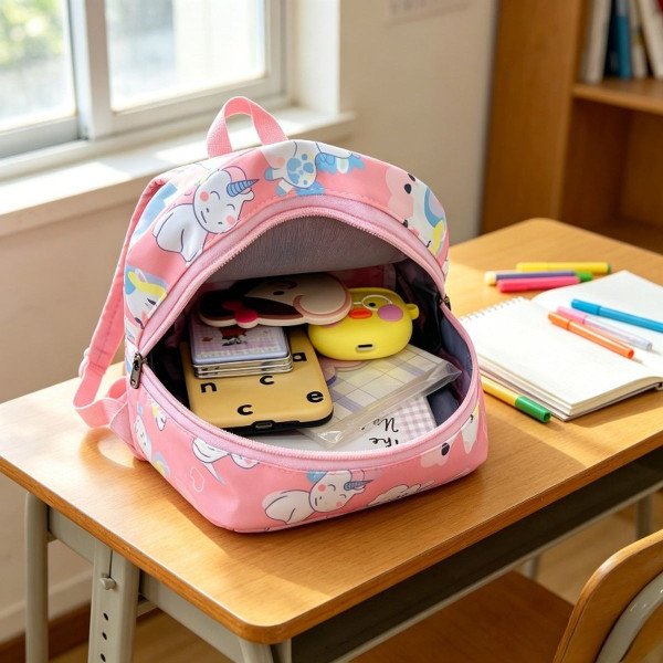 Dinosaur and Unicorn Print Small Daypack for Kids product image