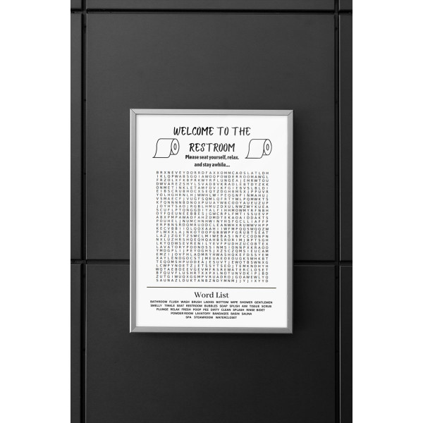 'Welcome to the Restroom' Art Print product image