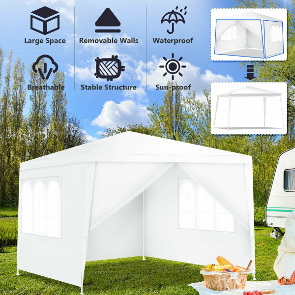10' x 10' Heavy Duty Outdoor Canopy Gazebo Party Tent product image