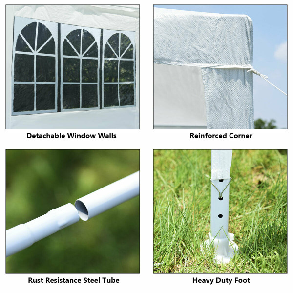 10' x 10' Heavy Duty Outdoor Canopy Gazebo Party Tent product image