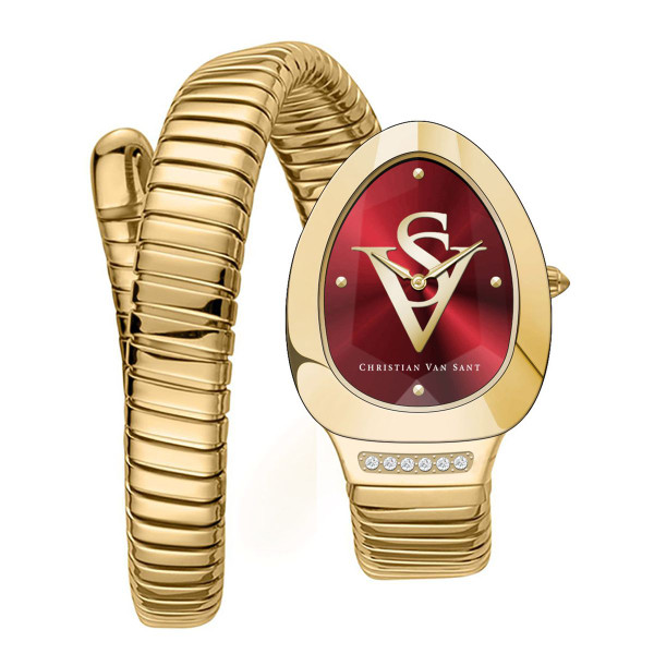 Christian Van Sant Women's Naga Red Dial Watch product image