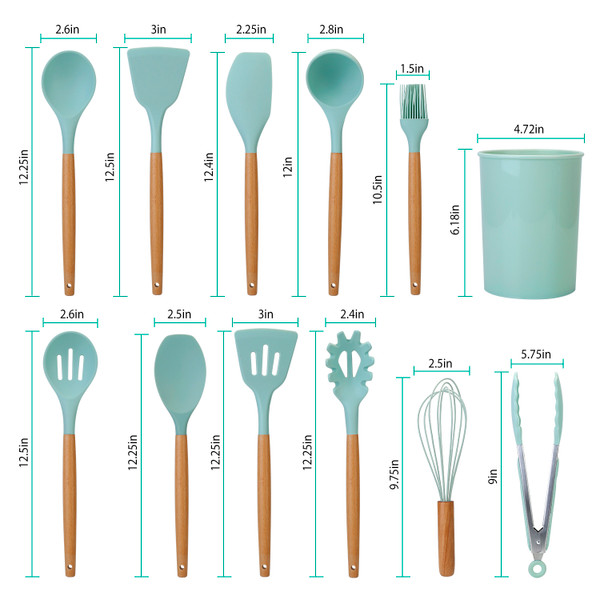 NewHome™ 11-Piece Silicone Cooking Utensil Set product image